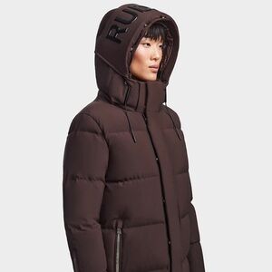 RUDSAK Joelle Chocolate Brown Hooded Puffer Jacket